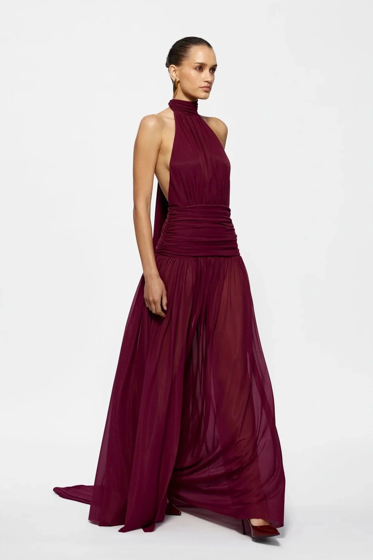 Verity Gown - Burgundy - Image 4
