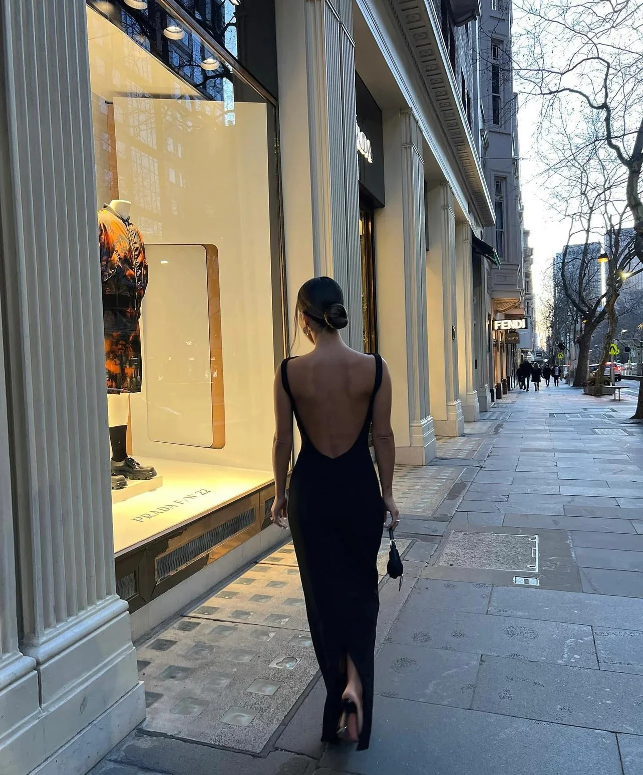 Verona Gown - Black - Image 7