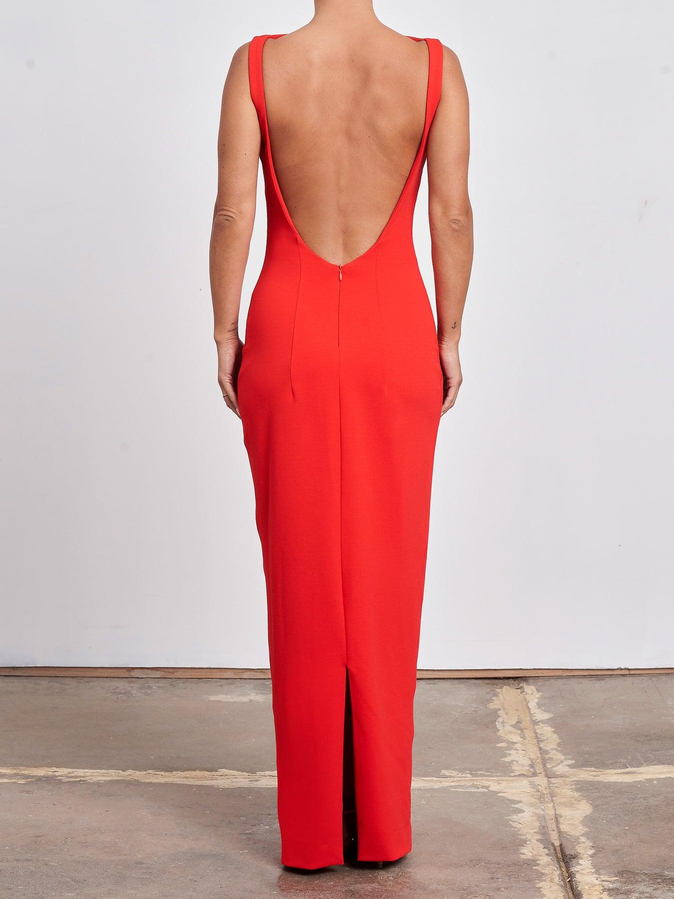 Verona Gown - Cherry Red - Image 2