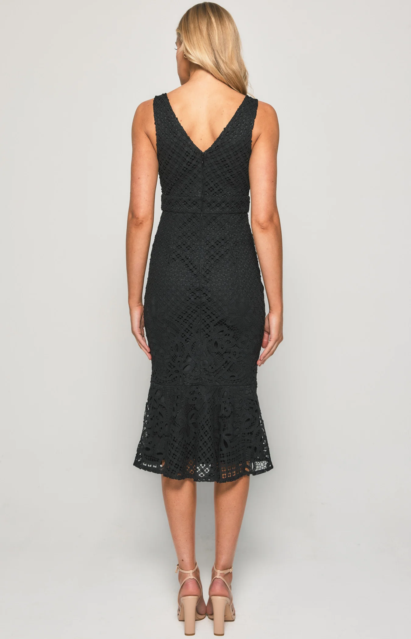 Verena Midi Dress - Black - Image 4