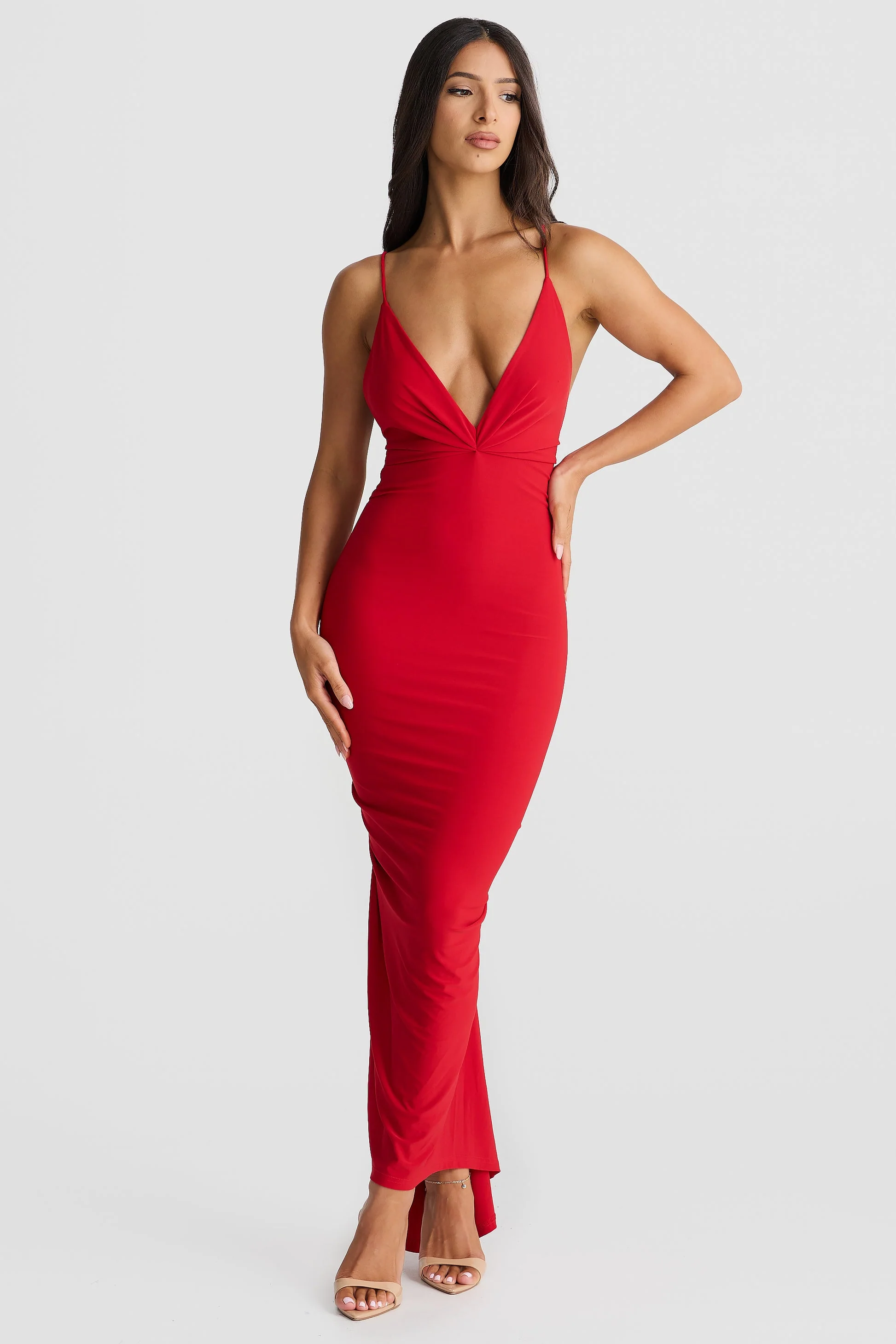 Veronica Dress - Red - Image 5