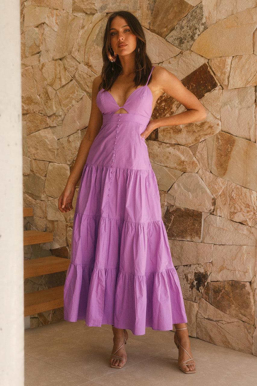 Veronica Maxi Dress - Lilac - Image 4