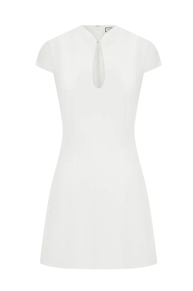Vieno Mini Dress - White - Image 7