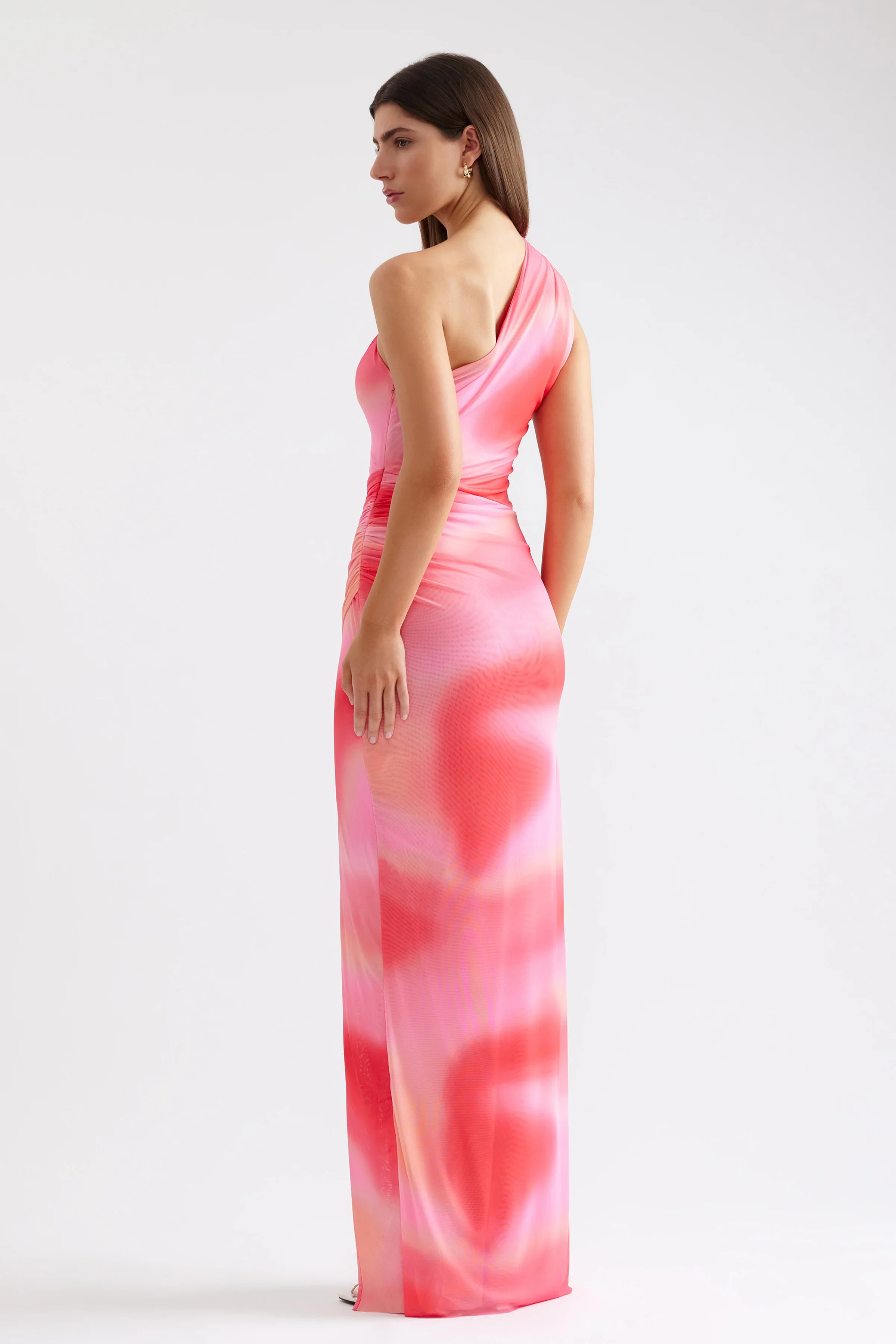 Viola Dress - Pink Marble Print - Image 2