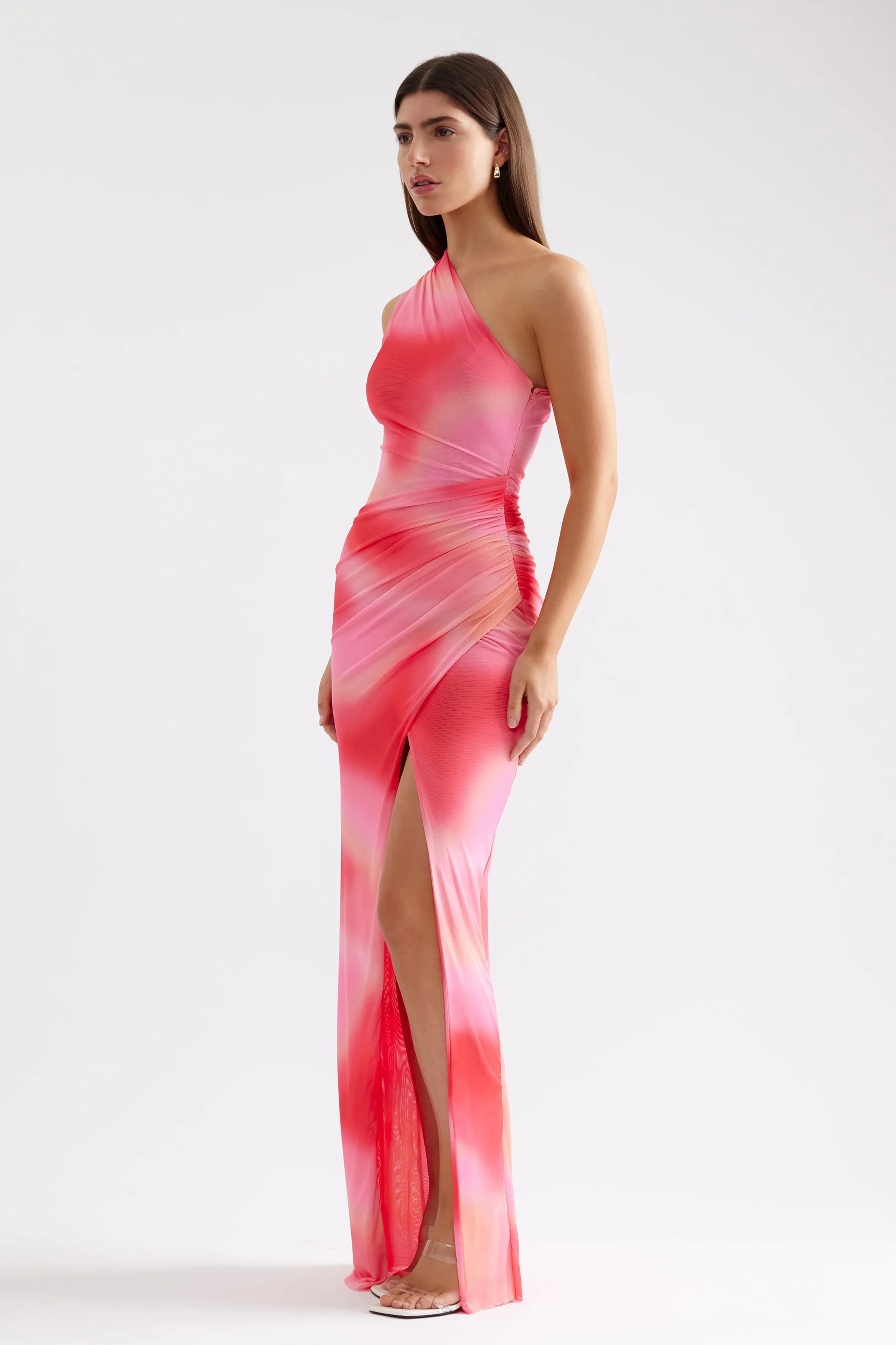 Viola Dress - Pink Marble Print - Image 3