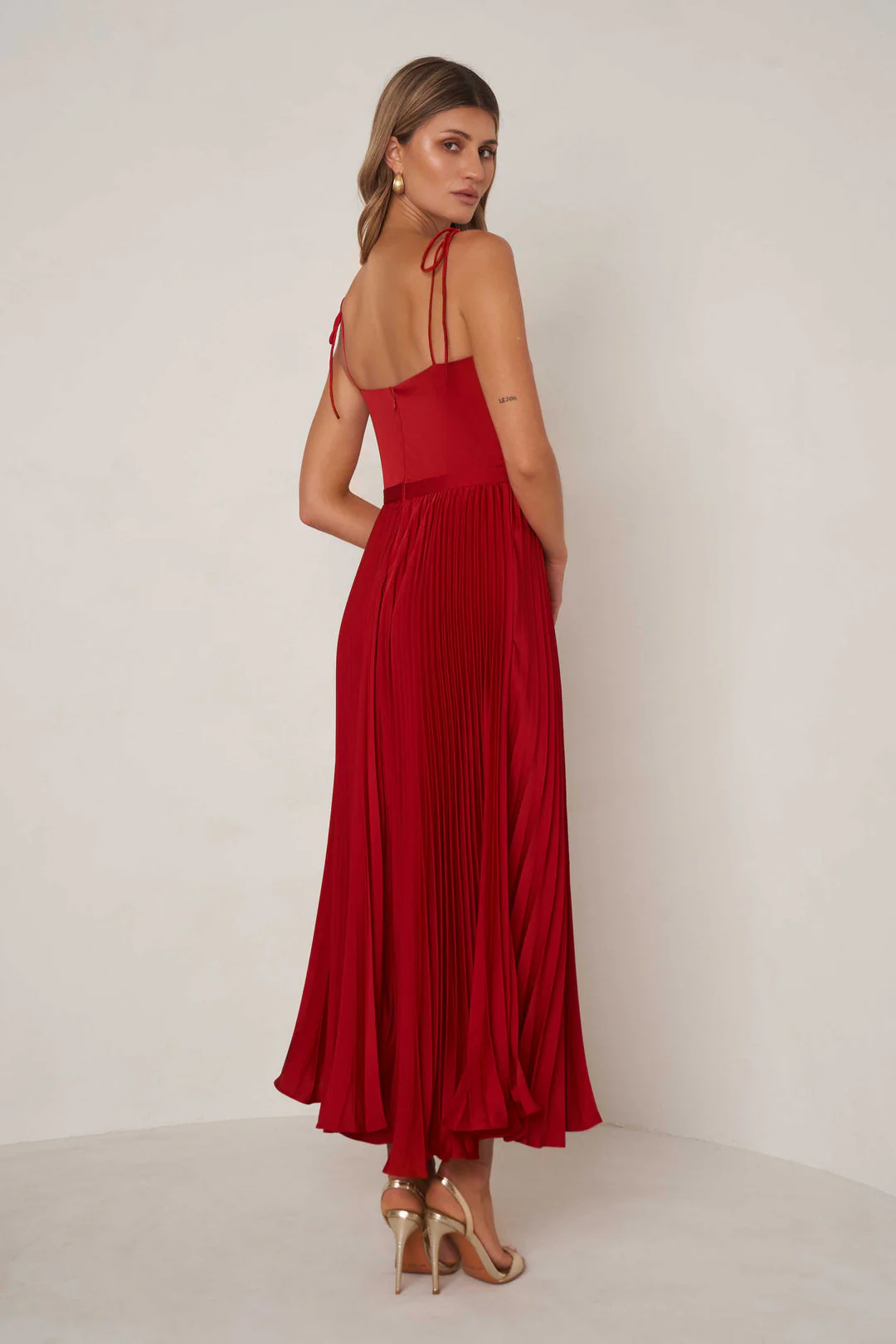 Whitney Dress - Red - Image 2