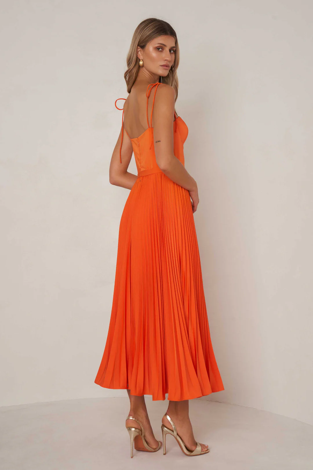 Whitney Dress - Tangerine - Image 2