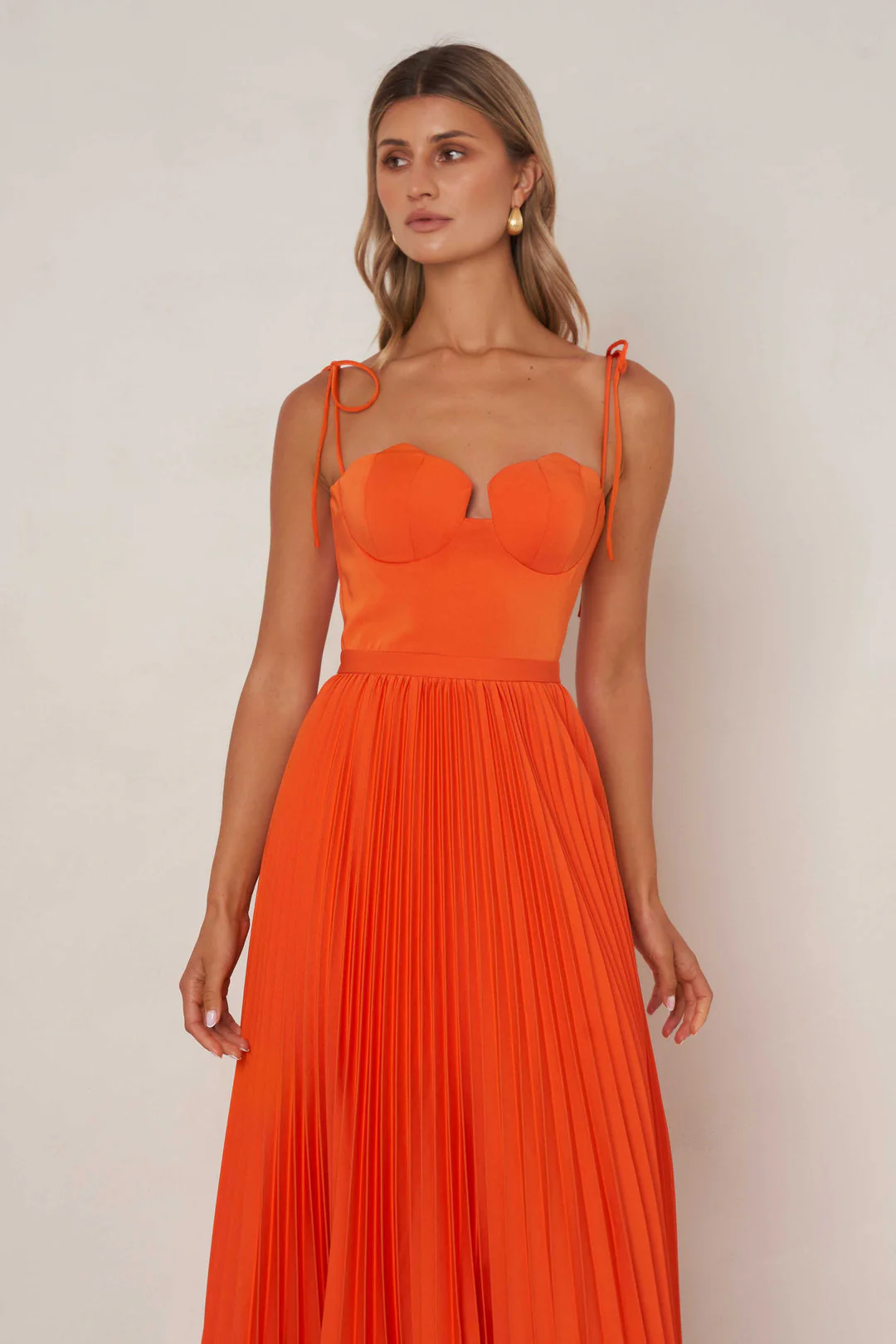 Whitney Dress - Tangerine - Image 3