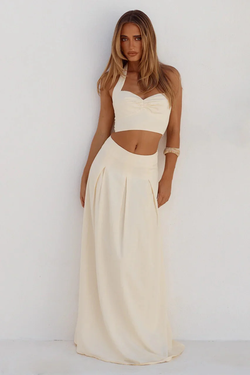 Willow Halter Top - Butter - Image 3