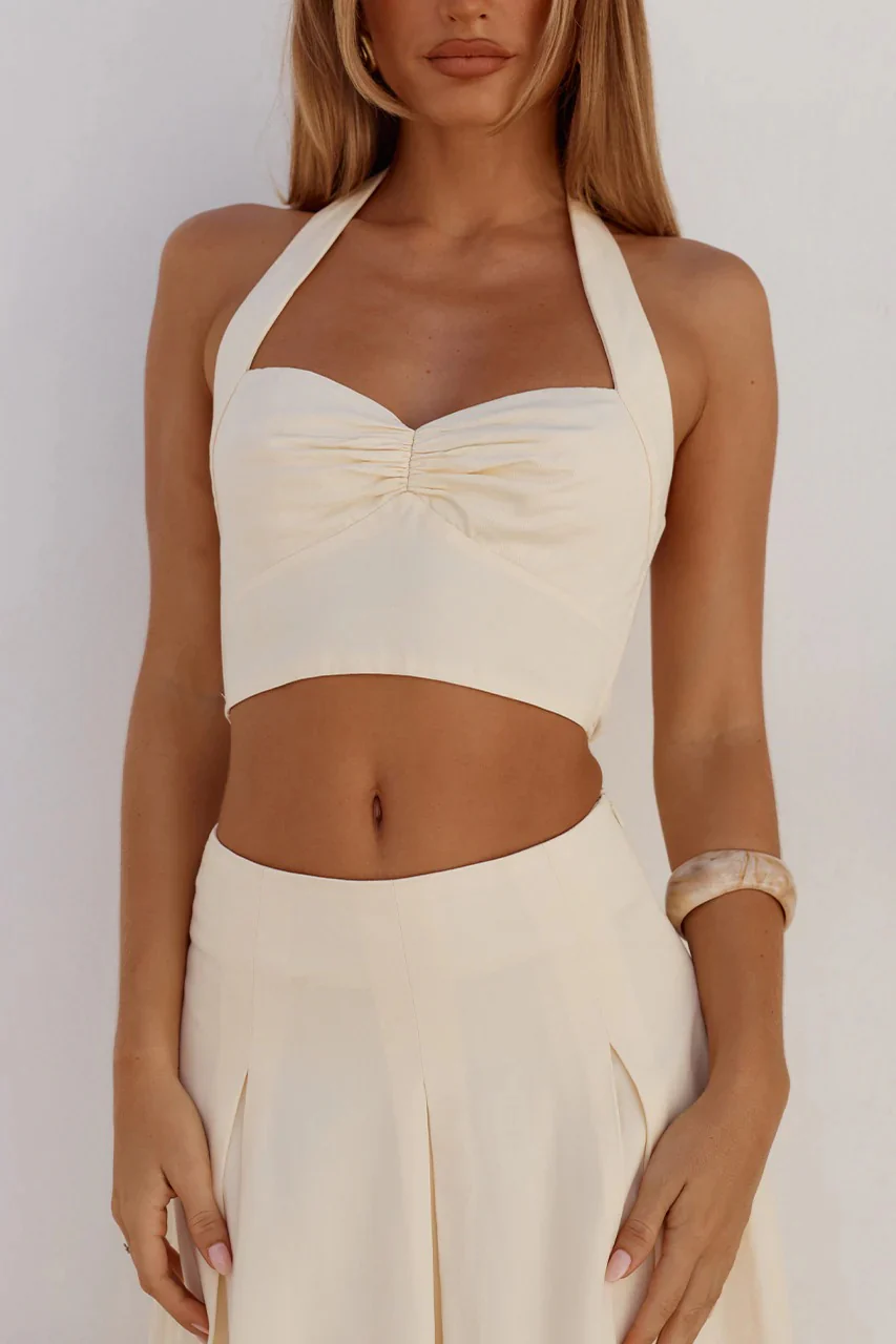Willow Halter Top - Butter - Image 5