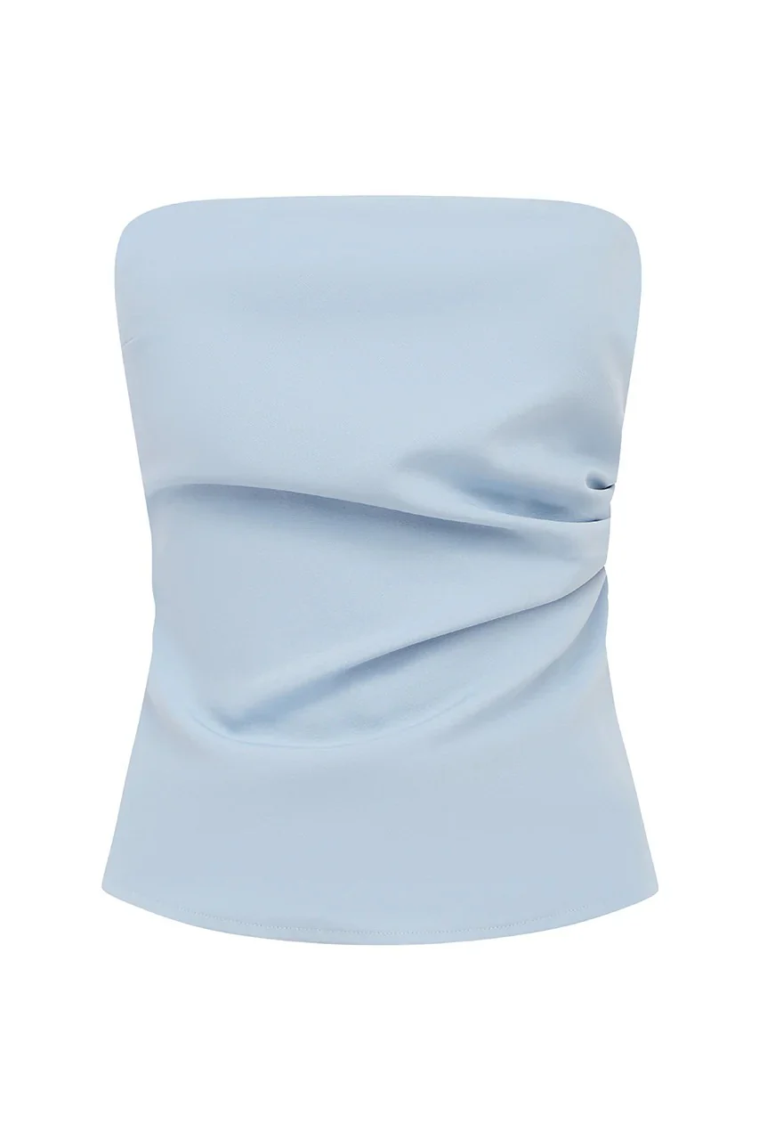 Winifred Strapless Top - Sky Blue - Image 6