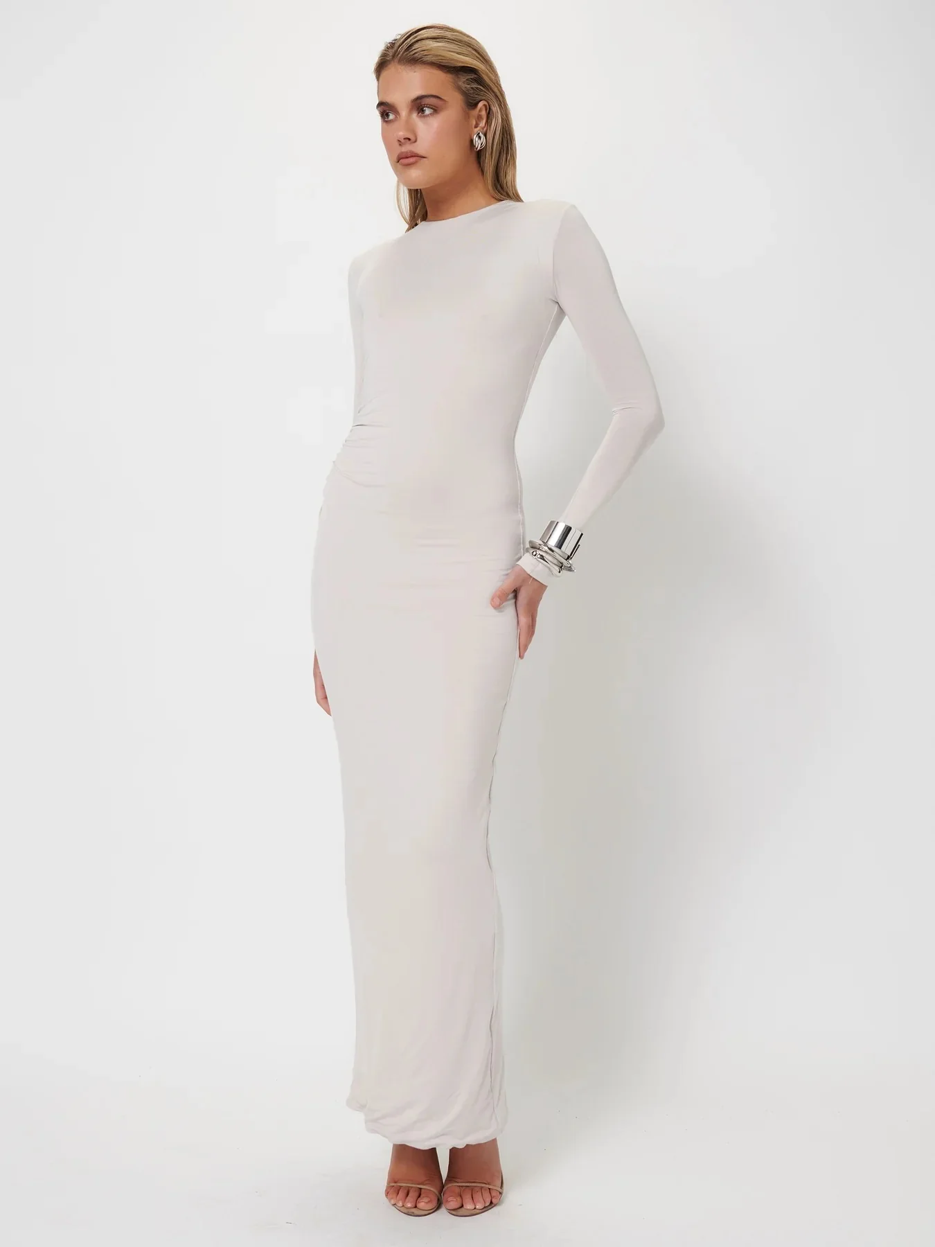 Xander Dress - Oyster - Image 3