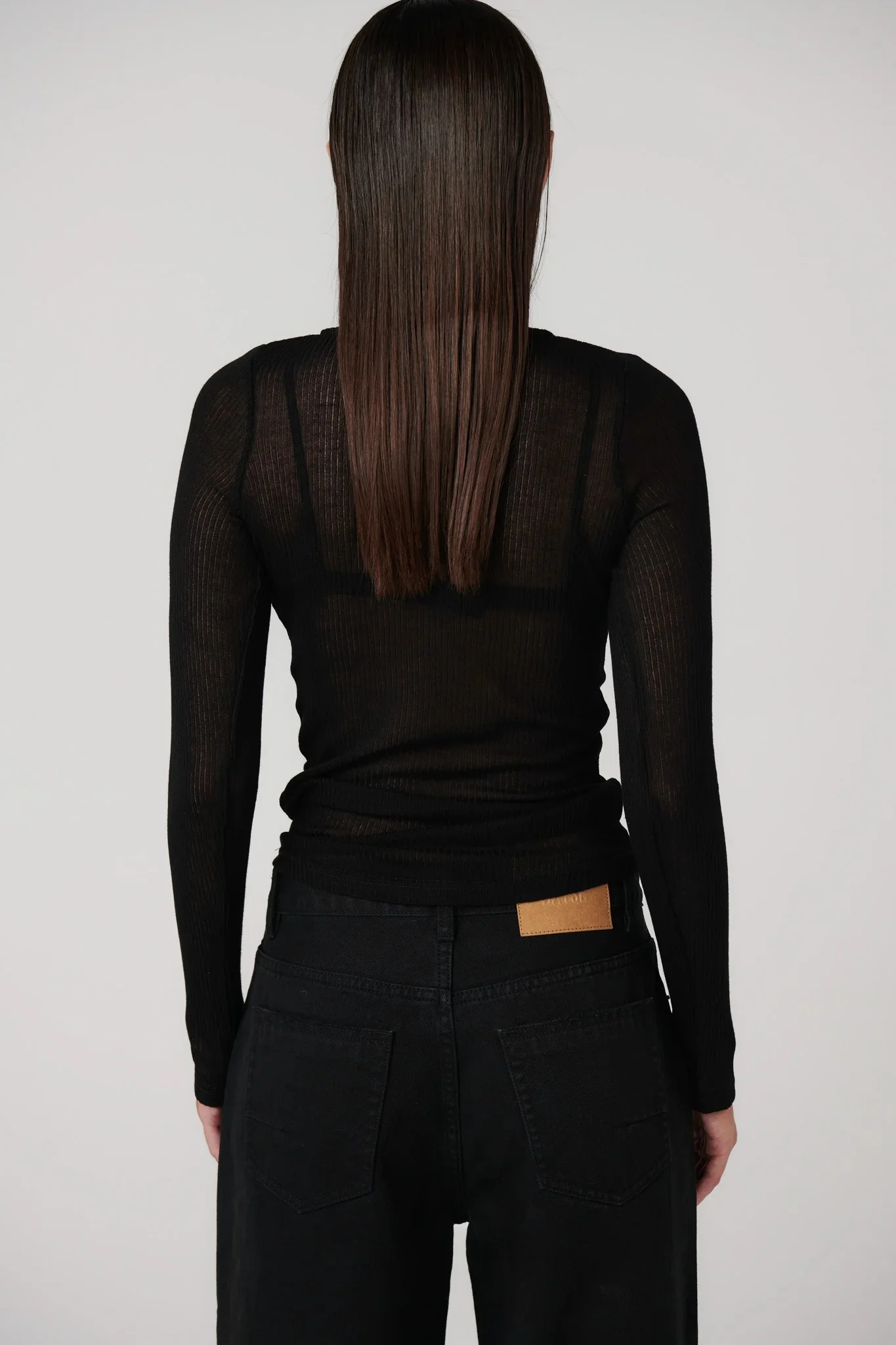 Xavier Button Top - Black - Image 2