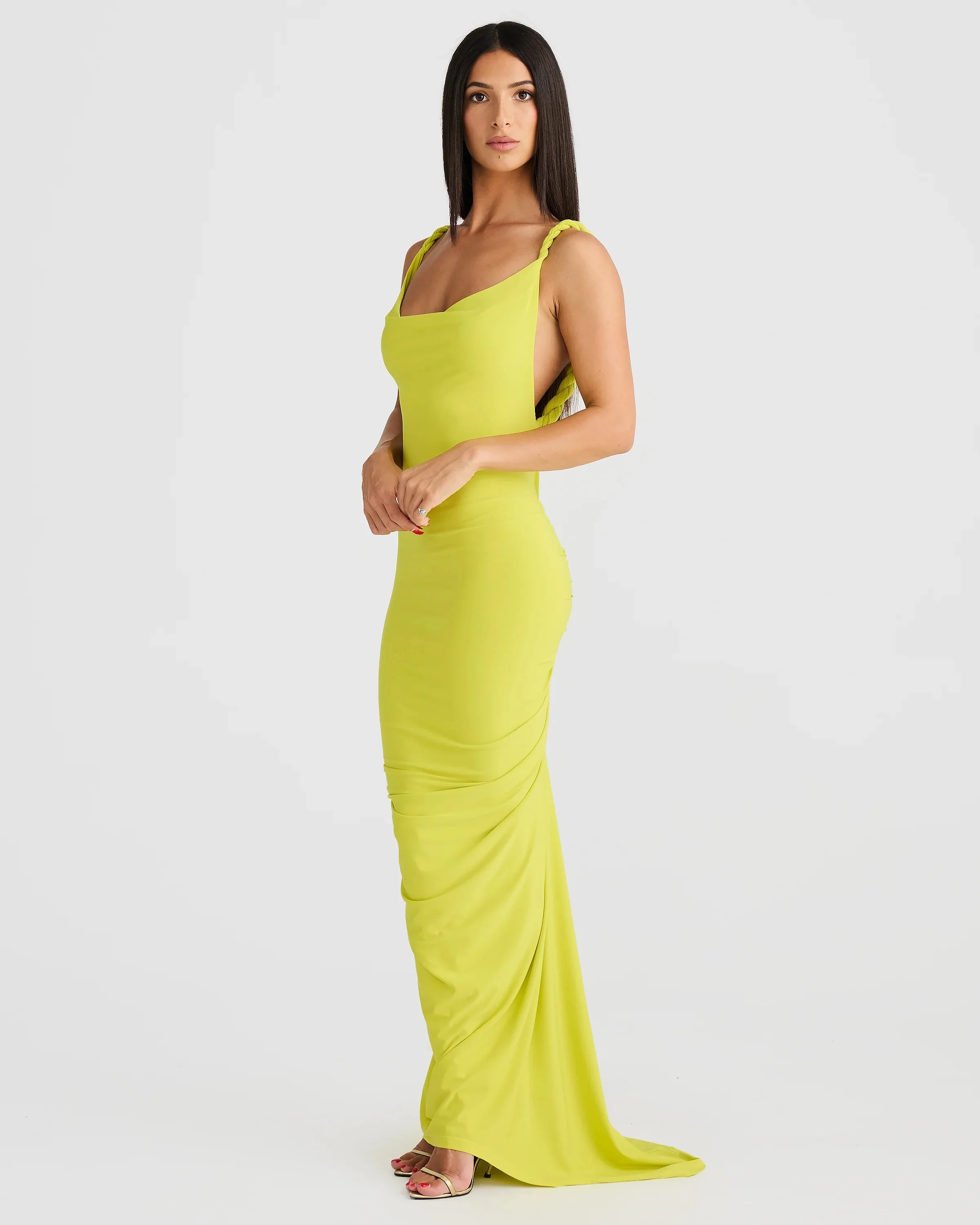 Yelena Gown - Chartreuse - Image 4
