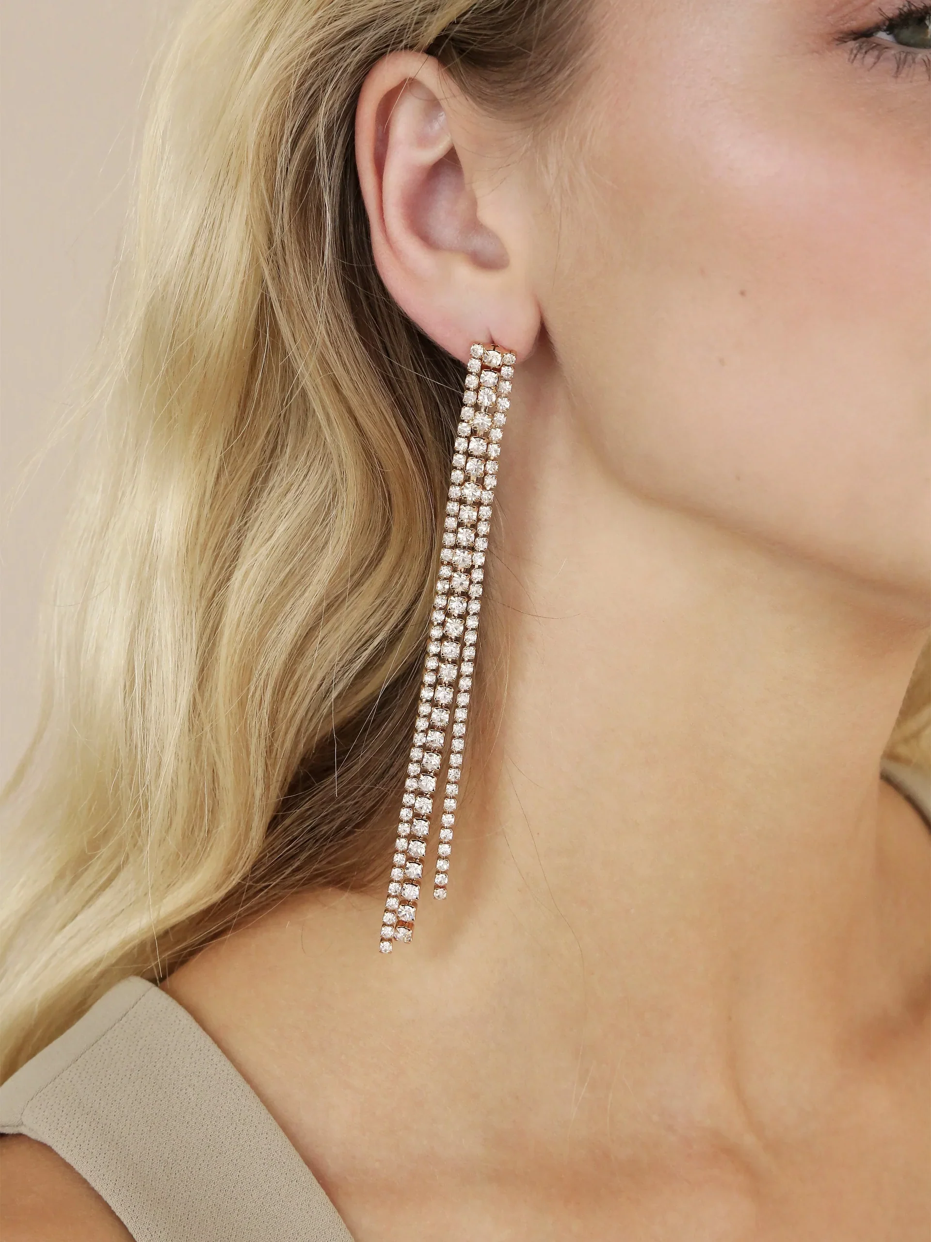 Your Moment Crystal Dangle Earrings - Image 5