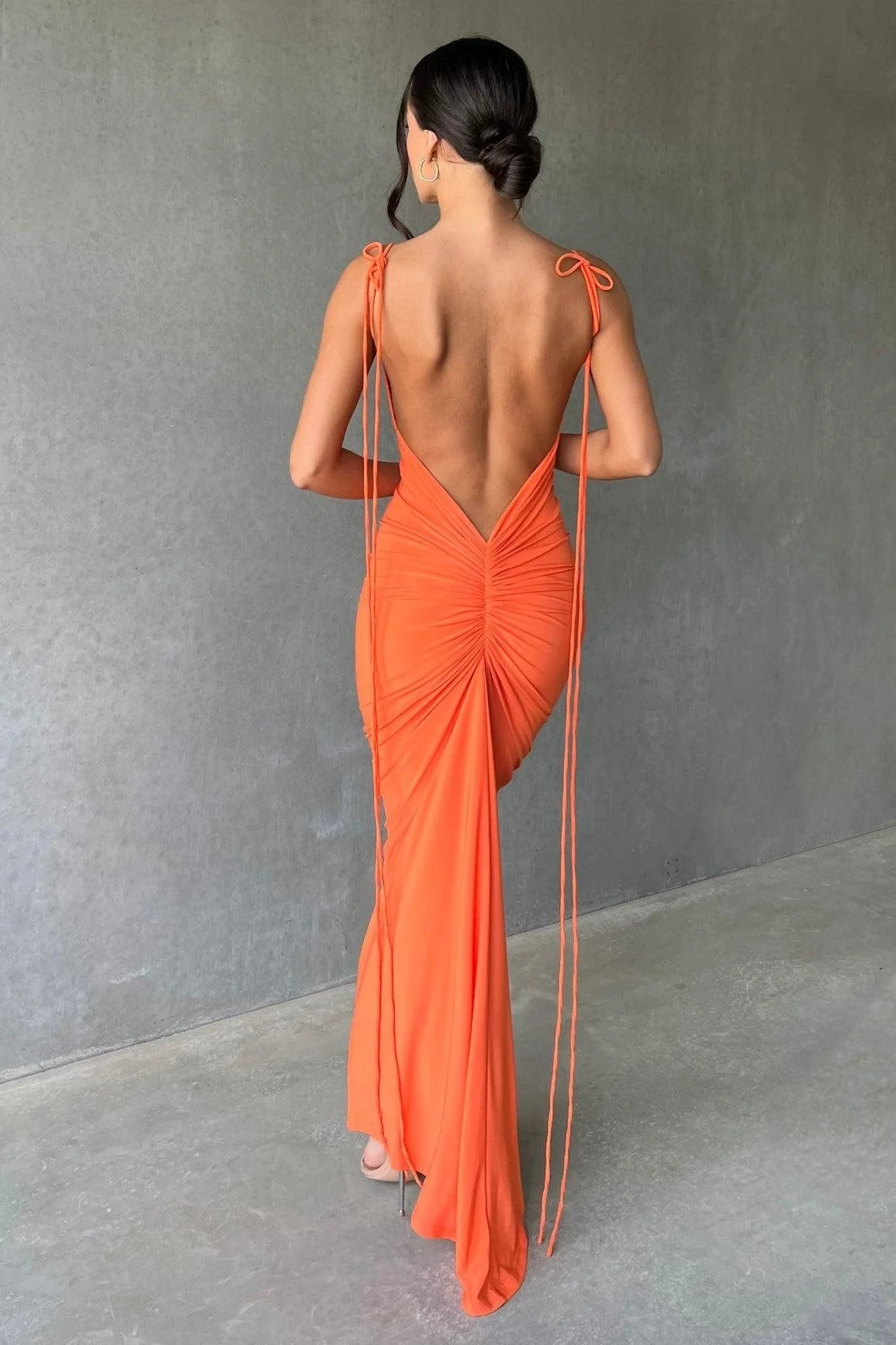 Zahara Gown - Orange - Image 2