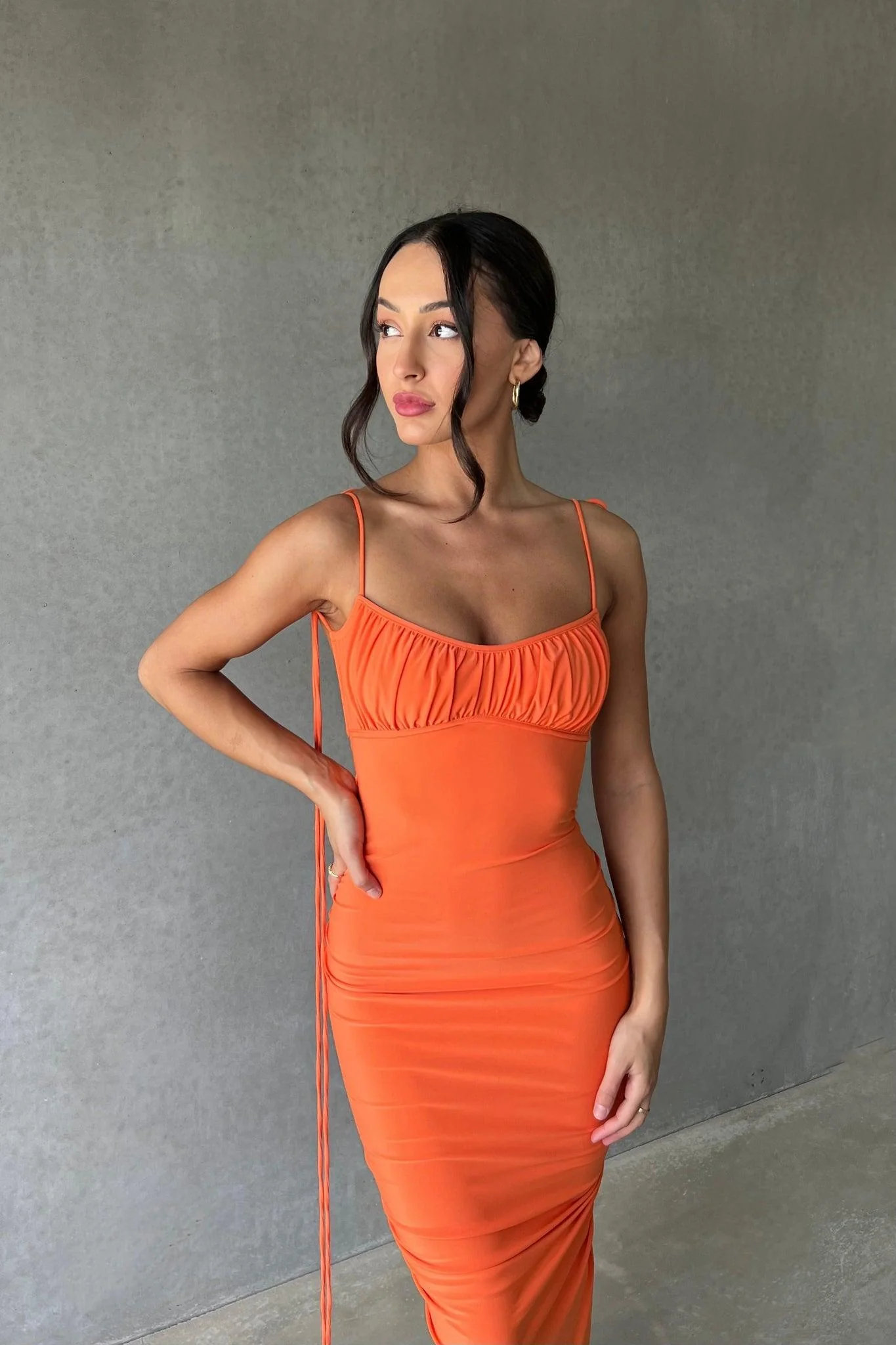 Zahara Gown - Orange - Image 5