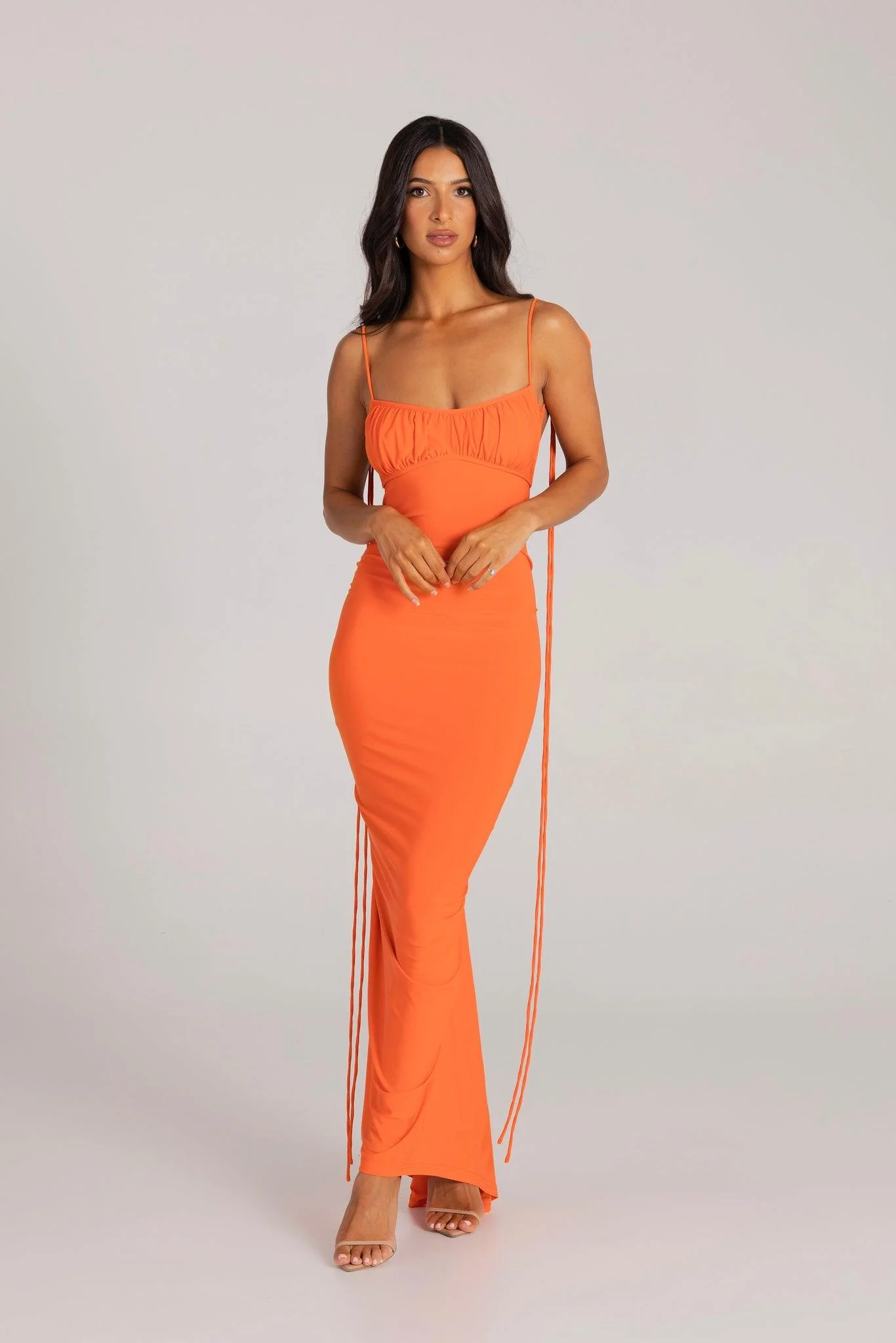 Zahara Gown - Orange - Image 8