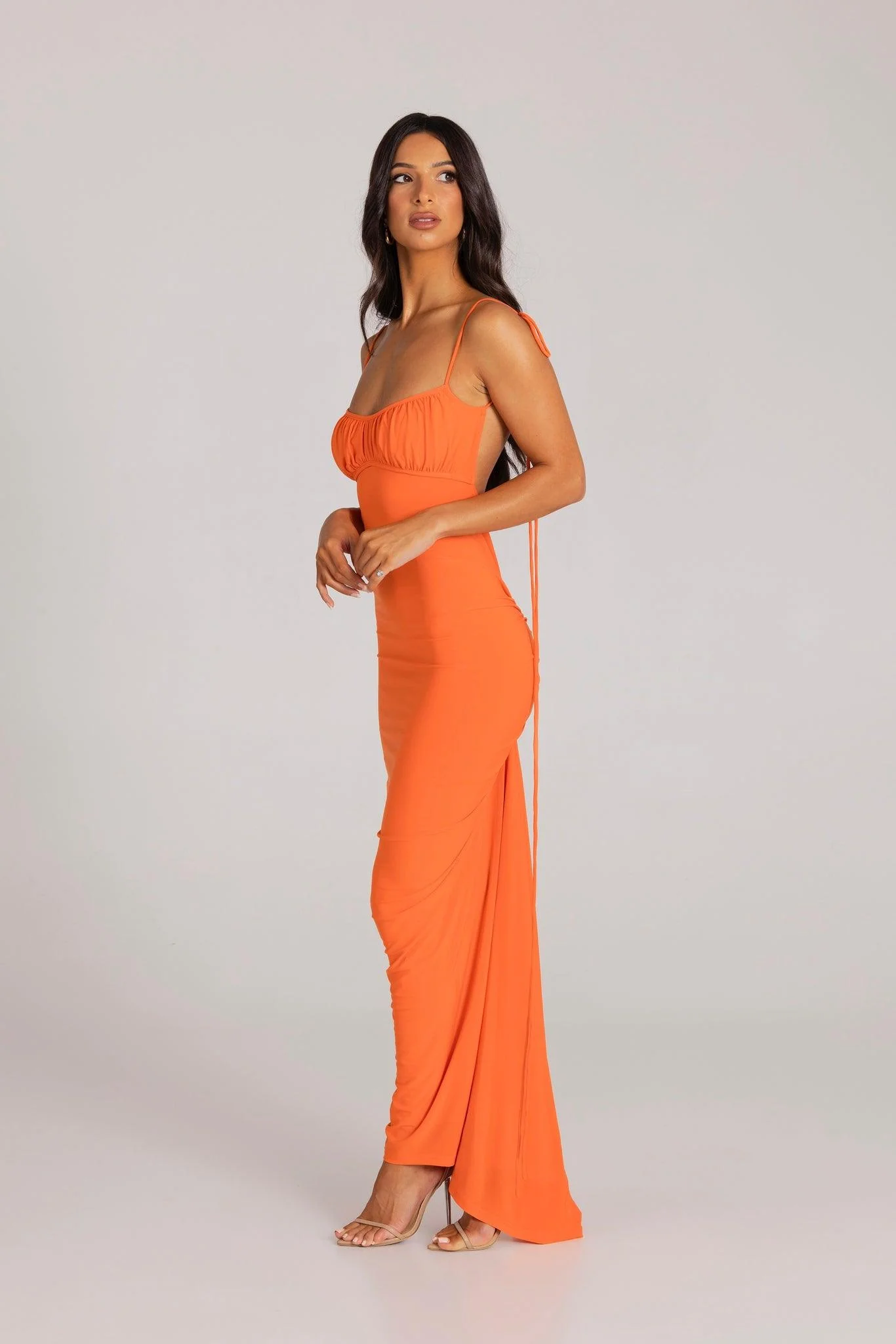 Zahara Gown - Orange - Image 9