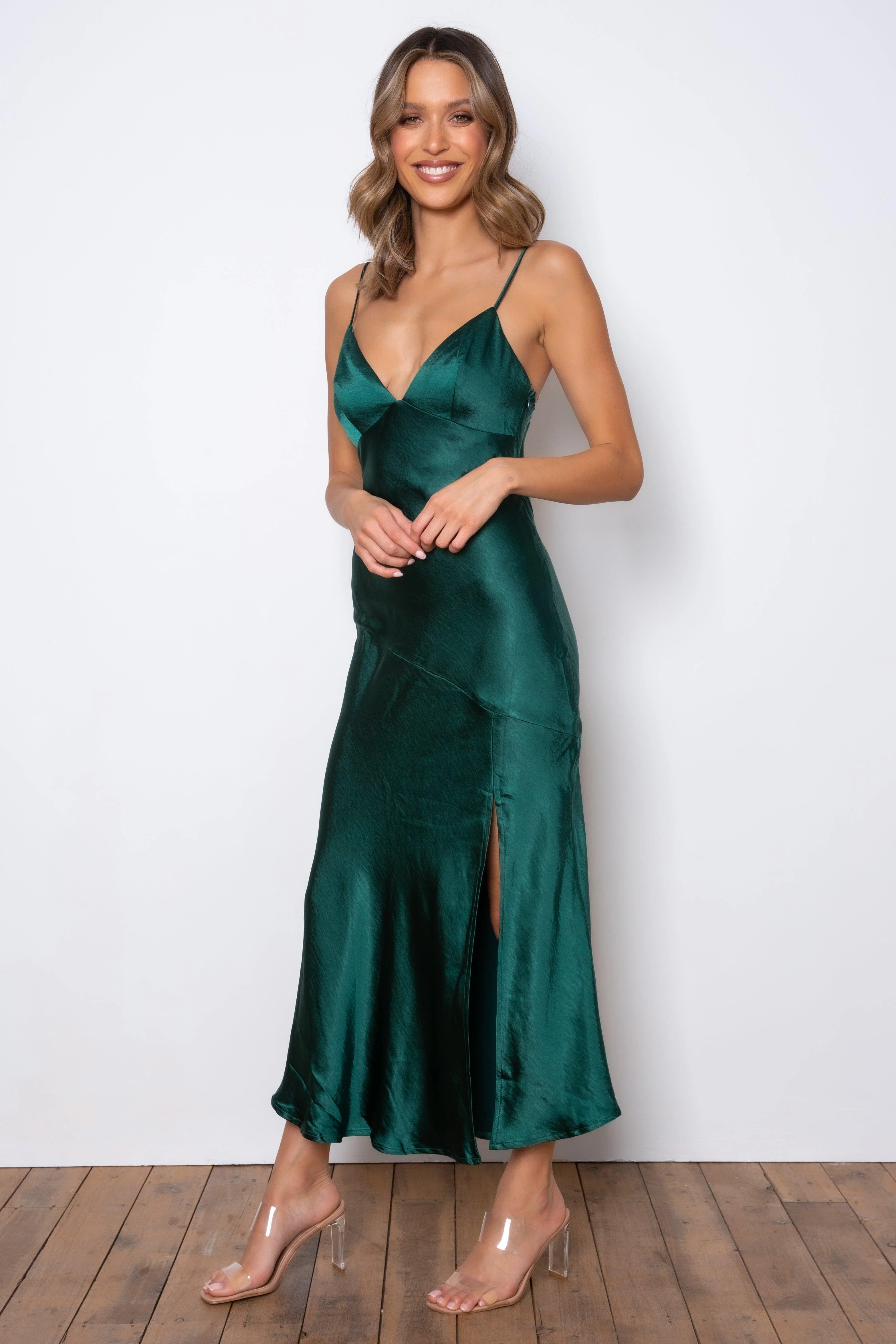 Zelda Dress - Emerald Green - Image 6