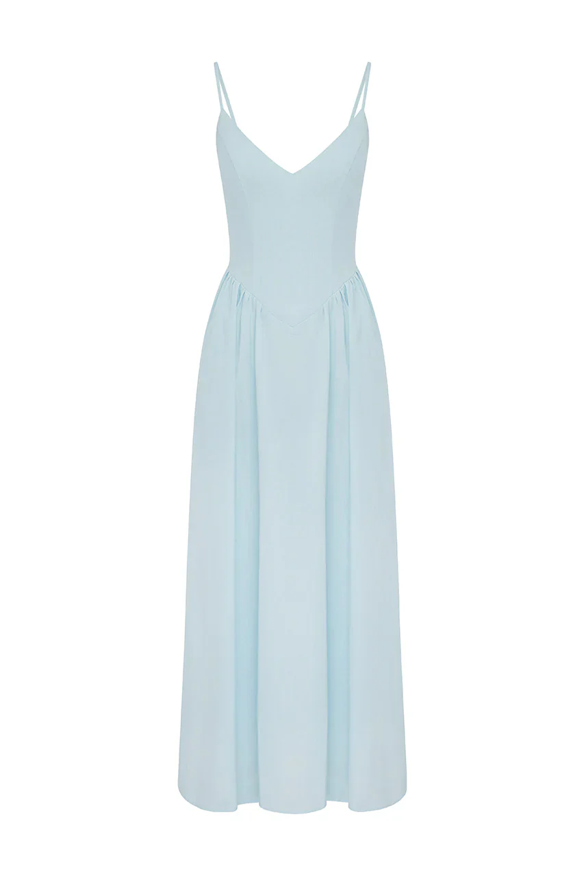 Zephy Maxi Dress - Sky Blue