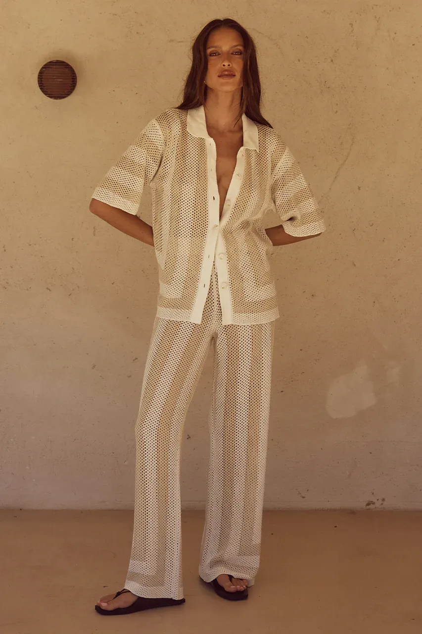 Ziggy Pant - White/Sand - Image 4