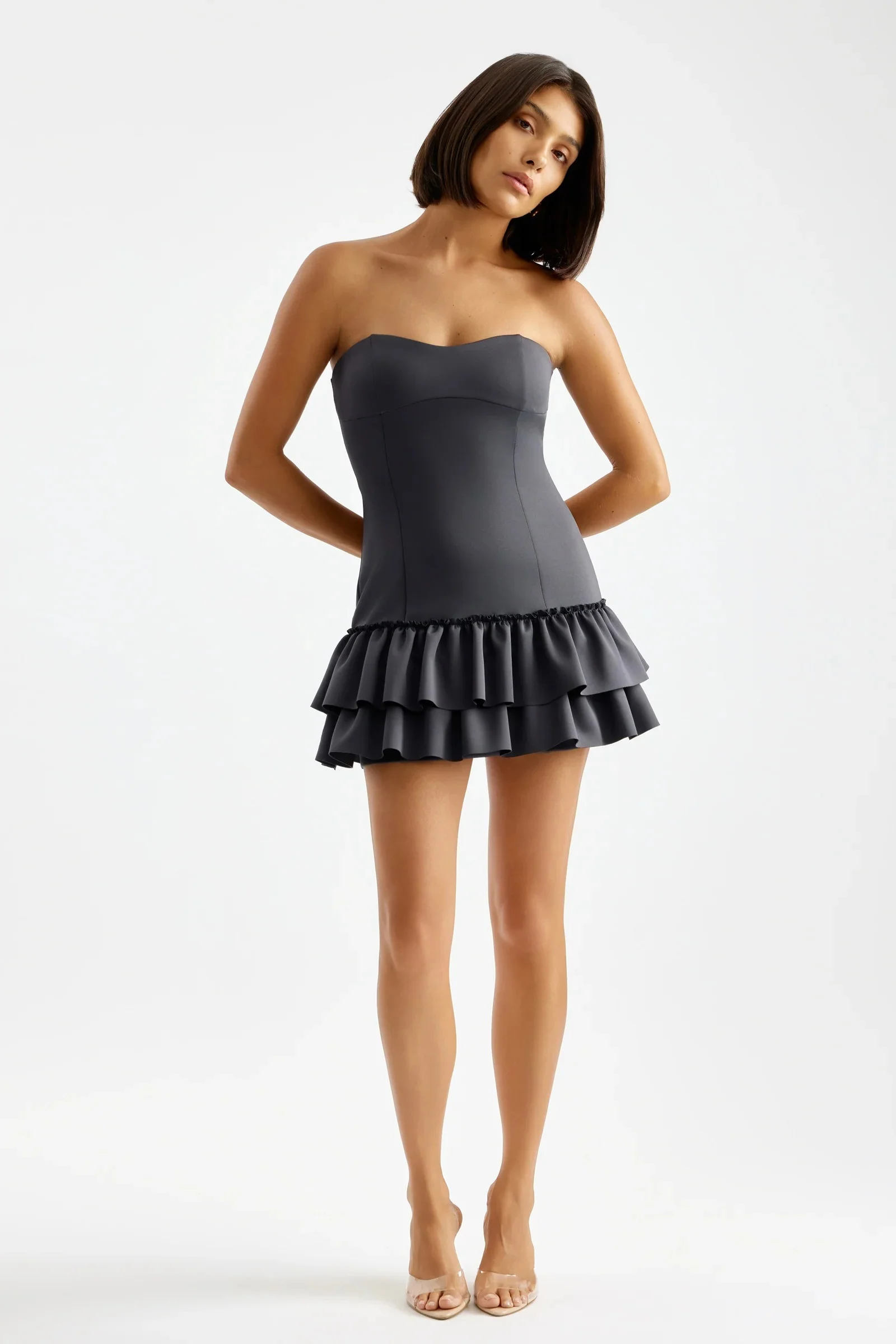Zion Dress - Charcoal - Image 3